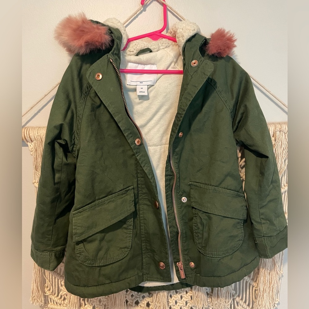 Hooded Utility Coat 5T Girls